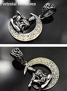 ビンテージ　ペンダントトップ　オニキス　唐草　松　彫物 ネックレス　和柄 ペンダント ネックレス メンズ シルバー : 鳳凰ペンダントトップ